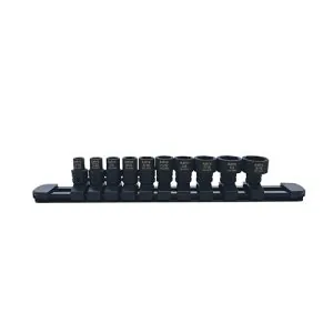 10pc 1/4" Drive Low Profile Nano Impact Sockets - SAE