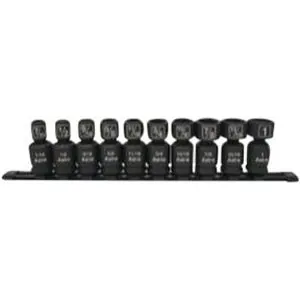 10pc 1/2" Drive Nano Pinless Universal Impact Sockets - SAE