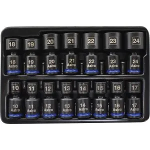 15PC 3/8 10-24MM UNI IMP SKT