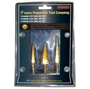 Titanium Step Drill Bit Set