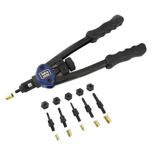 Astro Pneumatic 13" Nut/Thread Hand Riveter Kit w/ Nosepiece Set