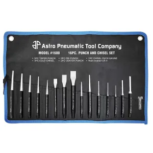 Astro Pneumatic PUNCH + CHIS SET 16PC
