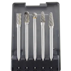 Astro Pneumatic 5pc Long Double Cut Carbide Burr Set 4.5"