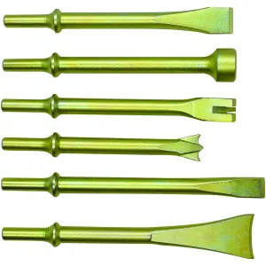 Astro Pneumatic 6pc Heavy Duty THOR Air Hammer, Chisel & Cutter Bit Set .401 Shank