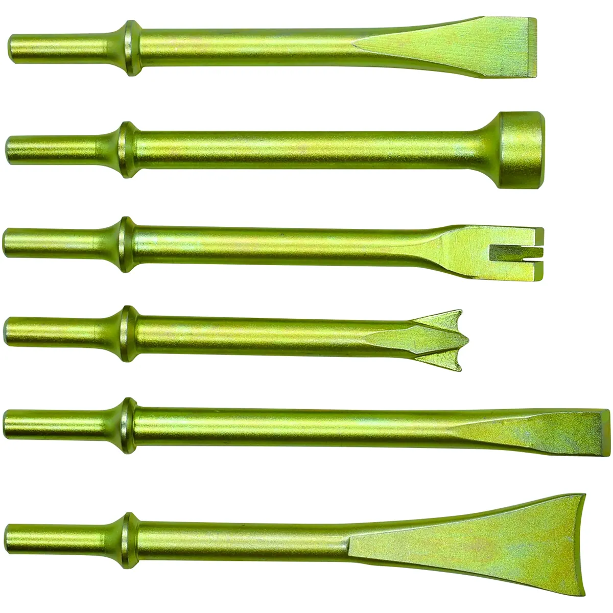 Astro Pneumatic 6pc Heavy Duty THOR Air Hammer, Chisel & Cutter Bit Set .401 Shank