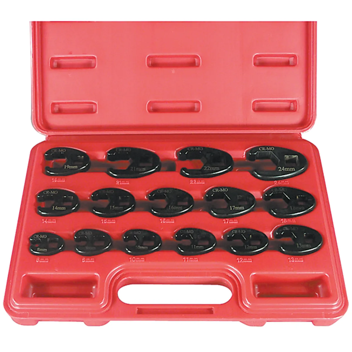 Astro Pneumatic 15PC METRIC FLARE CROWFOOT WRENCH SET 8MM-24MM