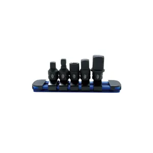 Astro Pneumatic 5 Piece 1/4 Inch Nano Drive Size Adapter Set