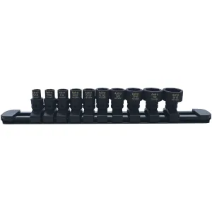 Astro Pneumatic 10-Piece 1/4? Drive Low Profile Nano Impact Sockets &hyphen; SAE