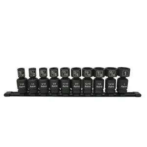 Astro Pneumatic 10pc 1/2" Drive Nano Pinless Universal Impact Sock