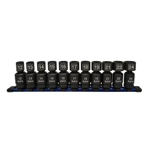 Astro Pneumatic 11pc 1/2" Dr Nano Pinless Universal Impact Sockets