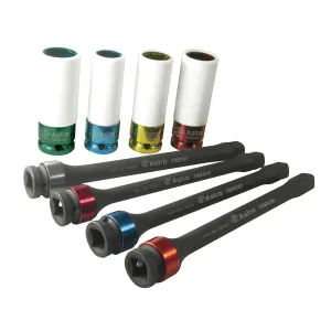 Astro Pneumatic 8pc Torque Limiting Ext & Protective Skt Set