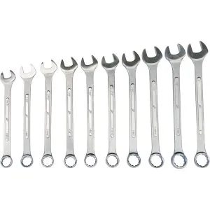 10 Pc. 12-Point SAE Jumbo Raised Panel Combination Wrench Set
