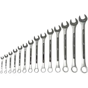 14 Pc. SAE Raised Panel Combination Wrench Set