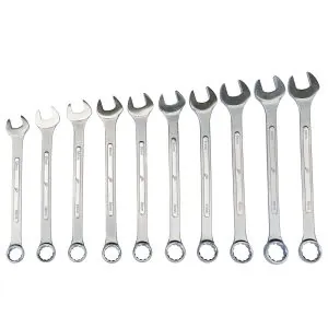 10 Pc. 12 Point Metric Jumbo Raised Panel Combination Wrench Set