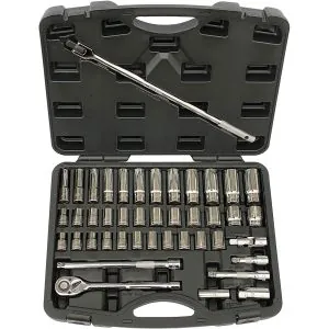 43 Pc. 1/2" Driver SAE/Metric Socket Set
