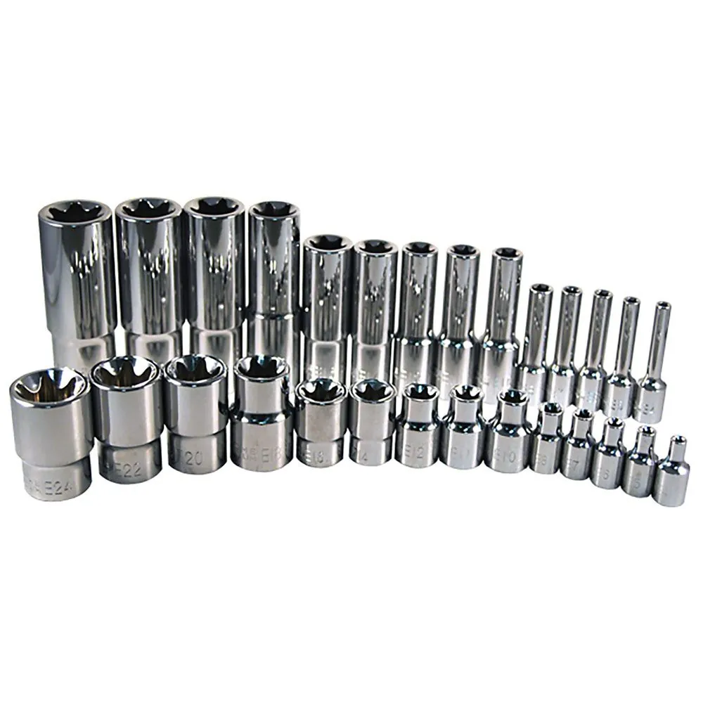 28 Pc. Female Torx Socket Set