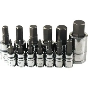 13 Pc. SAE Hex Bit Socket Set