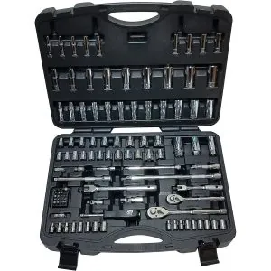106 pc. SAE/Metric 1/4" & 3/8" Dr. Socket Tray