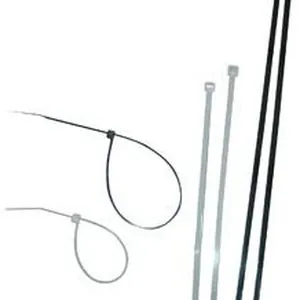 4" Black UV Stabilized Nylon Cable Ties, 100 pc.