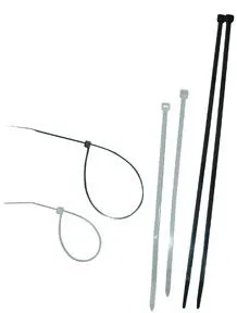 11" Black Uv Stabilized Nylon Cable Ties, 100 pc.