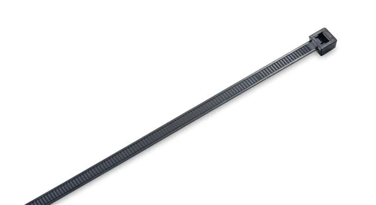 14" Black UV Stabilized Nylon Cable Ties, 100 pc.