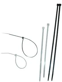 18" Black Uv Stabilized Nylon Cable Ties, 25 pc.