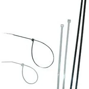 36" Black Uv Stabilized Nylon Cable Ties, 25 pc.