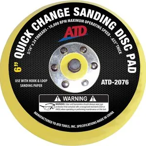 6" Quick Change Sanding Disc Pad