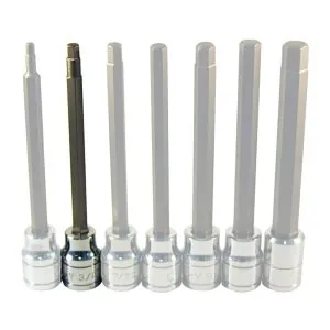 3/8" Dr. XL Hex Bit Socket, 3/16"