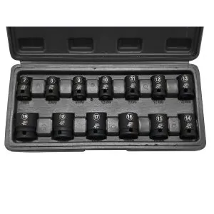 6-Point Metric Impact Socket Set, 13 pc.