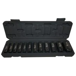12-Pc. 3/8IN Drive 6 Pt SAE Deep Impact Socket Set