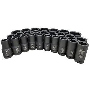 26-Pc. 3/4" Drive Metric Deep Socket Set