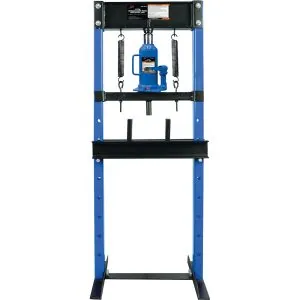 12-TON HYDRAULIC SHOP PRESS WITH BOTTLE JACK