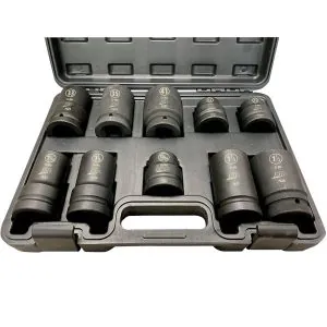 10-Pc. 1" Drive SAE & Metric Socket Set