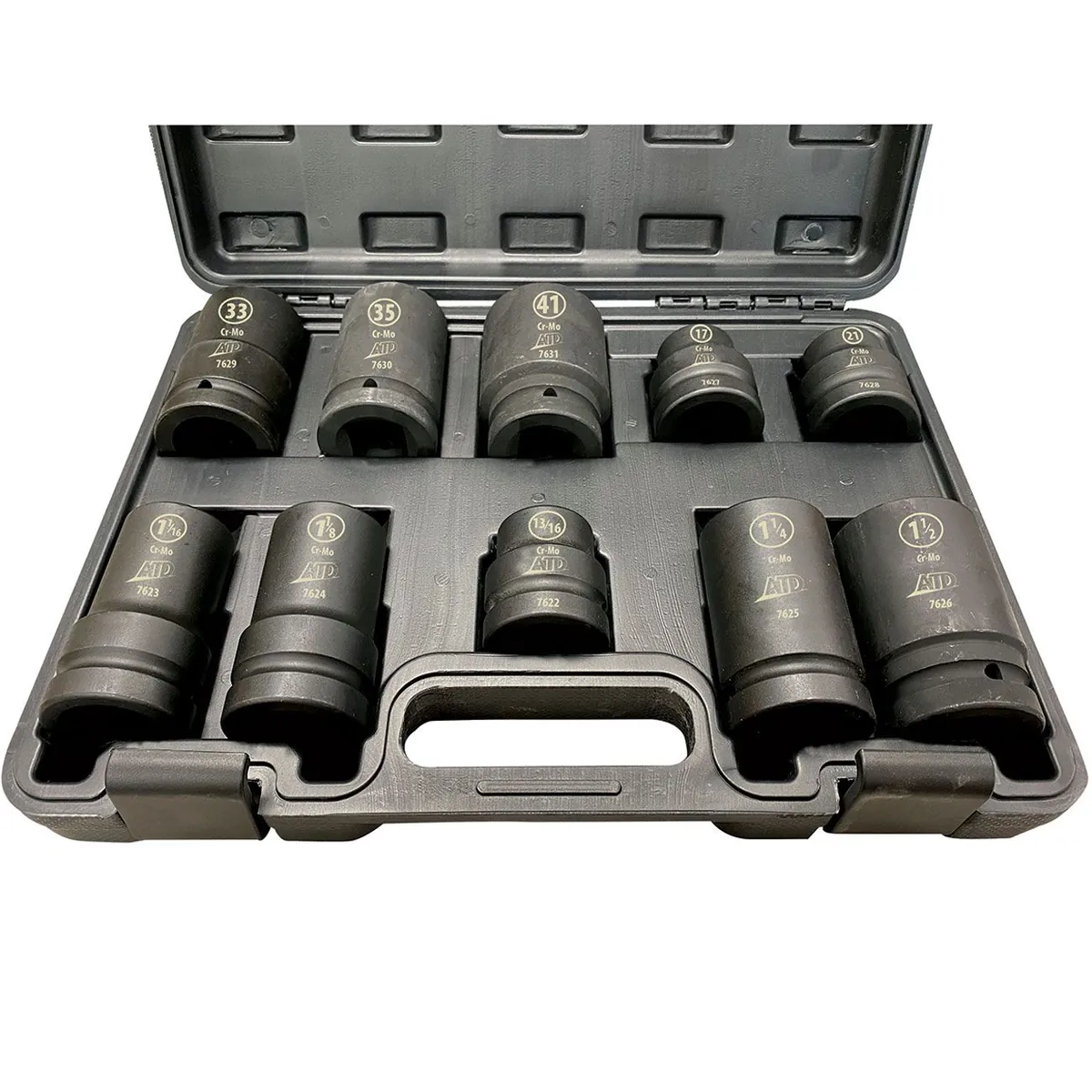10-Pc. 1" Drive SAE & Metric Socket Set