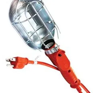 Heavy Duty Incandescent Utility Light With 50' Cord