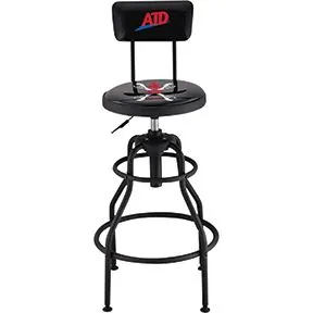 Swivel Shop Stool w/ Backrest