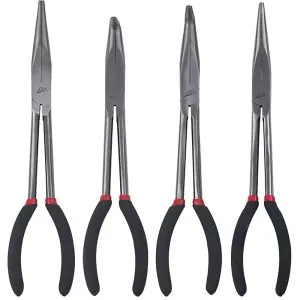 Long 11" Needle Nose Pliers Set, 4 pc.