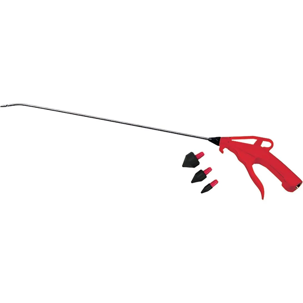 20" Pistol-Grip Air Blow Gun with Rubber Tips