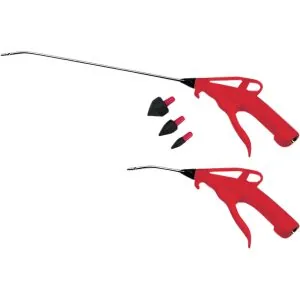 2 Pc. 4" and 13" Pistol-Grip Air Blow Gun Set with Rubber Tips