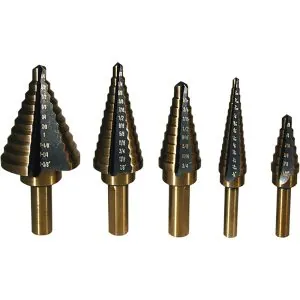 5 Pc. Step Drill Bit Set