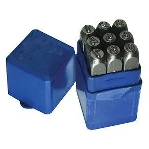 9 Pc. 1/4" Number Stamp Set