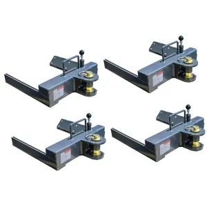 Atlas Automotive Equipment Fork Adapter Set For 2-Post Lifts, Adjustable Width (Set of 4)