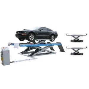 Atlas Equipment 12AWFSL Alignment Scissor Lift and RJ-6 Rolling Jacks Combo