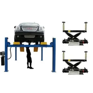 Atlas Equipment 414A Alignment Lift + RJ8 Rolling Jacks Combo