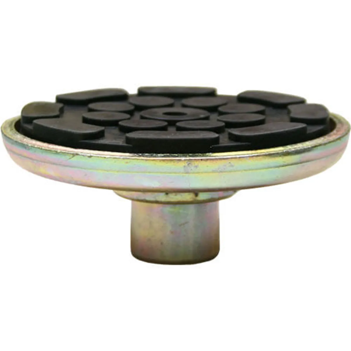 Atlas Automotive Equipment Round Lift Adapter with Rubber Pad, 1.5" Peg