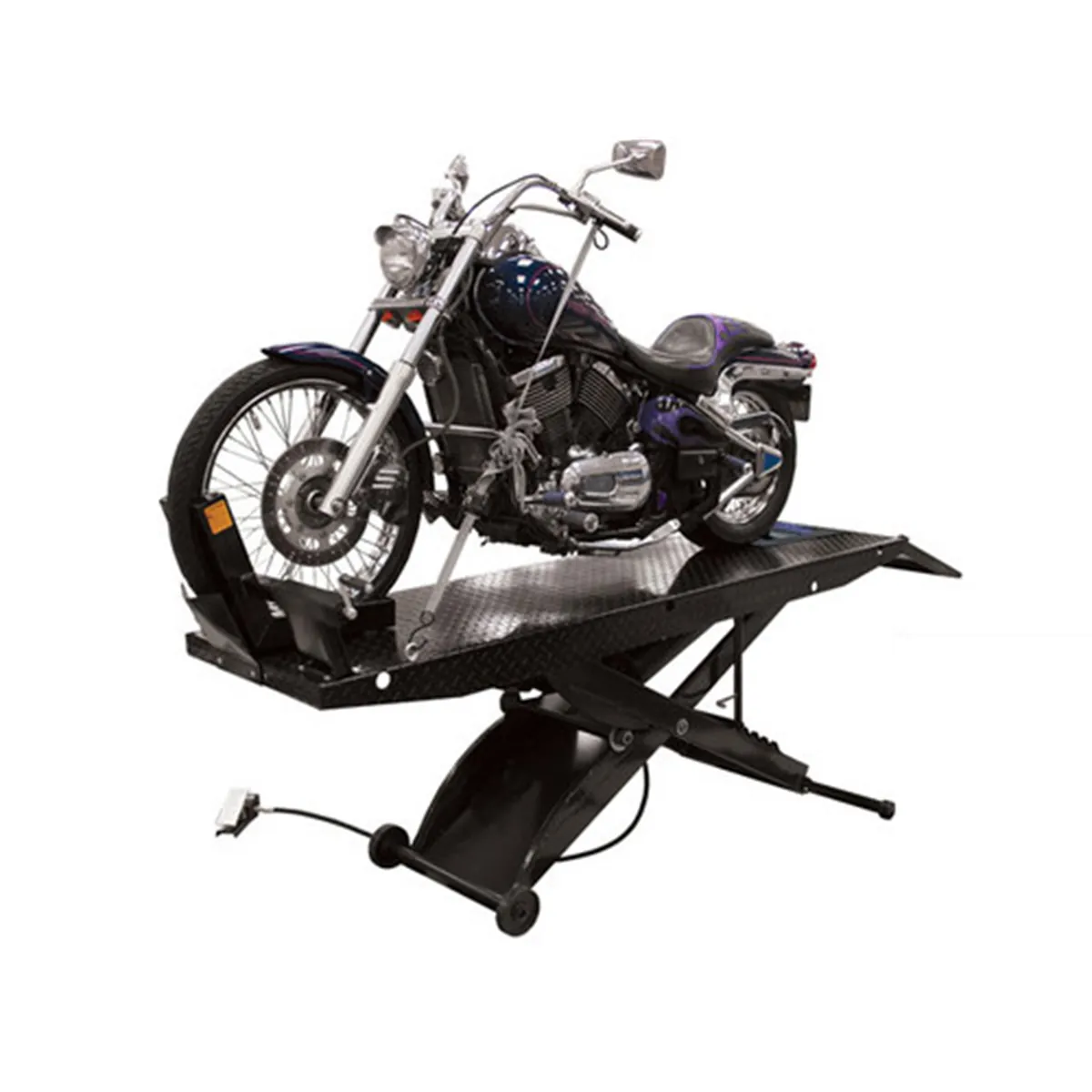 Atlas Automotive Equipment ACL Motorcycle Air Operated Motorcycle Lift with Roller Plate 1,000 lb. Capacity (WILL CALL)