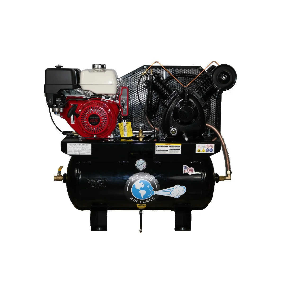 Atlas Automotive Equipment Air Force AF13 Gas 13HP 30 Gallon Air Compressor