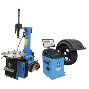 Atlas Automotive Equipment Atlas Equipment TC755 Rim Clamp Tire Changer + WB49-2 Wheel Balancer Combo Package (WILL CALL)