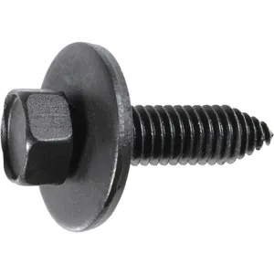AUVECO 11110 Hex Head Sems CA Point Body Bolt, 3/8 in - 16 TPI x 1-3/8 in L x 9/16 in Across Flats, Phosphate